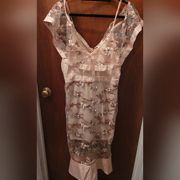 Pink Embroidered Dress - Picture 2 of 6